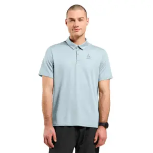 Odlo Cardada Korte Mouw Poloshirt Blauw