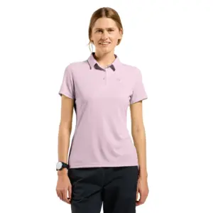 Odlo Cardada Korte Mouw Poloshirt Roze