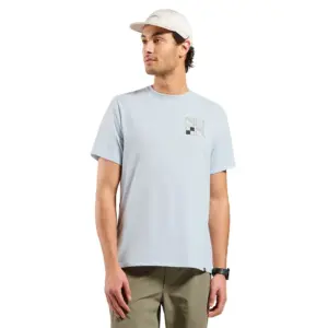 Odlo Cotton Blend T-shirt Met Korte Mouwen Blauw
