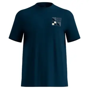Odlo Cotton Blend T-shirt Met Korte Mouwen Dark Sapphire