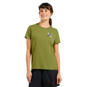 Odlo Cotton Blend T-shirt Met Korte Mouwen Guacamole