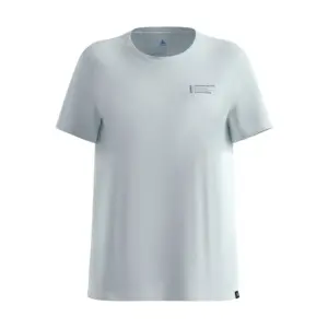 Odlo Cotton Blend Unlimited T-shirt Met Korte Mouwen Blauw