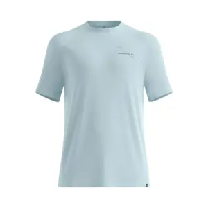 Odlo Merino 160 Postcards T-shirt Met Korte Mouwen Blauw