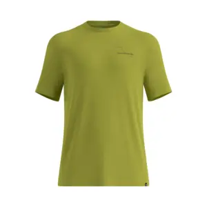 Odlo Merino 160 Postcards T-shirt Met Korte Mouwen Guacamole