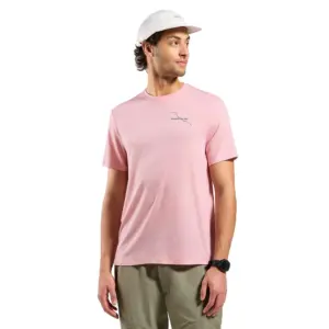 Odlo Merino 160 Postcards T-shirt Met Korte Mouwen Roze