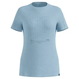 Odlo Merino Tencel Hyper Map T-shirt Met Korte Mouwen Blauw