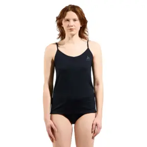 Odlo V-neck Merino 160 Mouwloos Basislaag Zwart