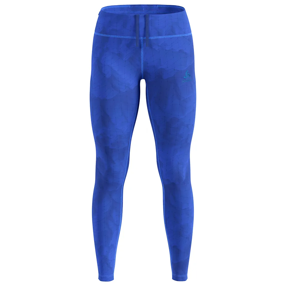 Odlo Zeroweight Print Leggings Blauw
