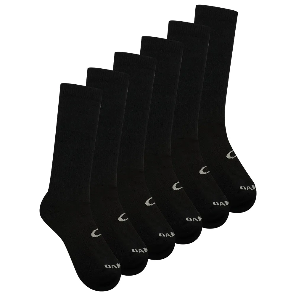 Oakley Apparel Si Boot Crewsokken 3 Paren Zwart