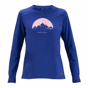 Leki Alpino 34322311 T-shirt Met Lange Mouwen Denim