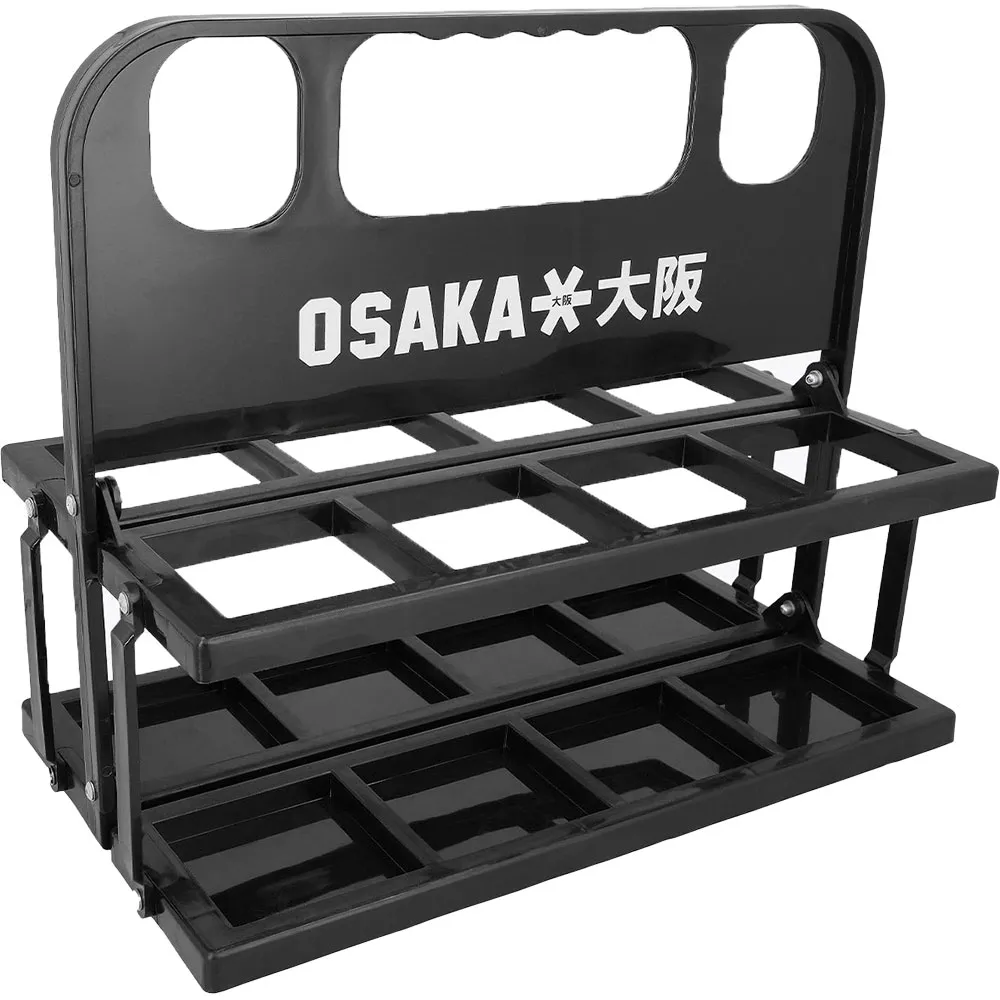 Osaka Foldable Plastic Crate Flessenhouder Zwart