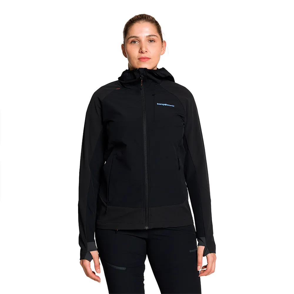 Trangoworld Caillich Df Softshelljack Zwart