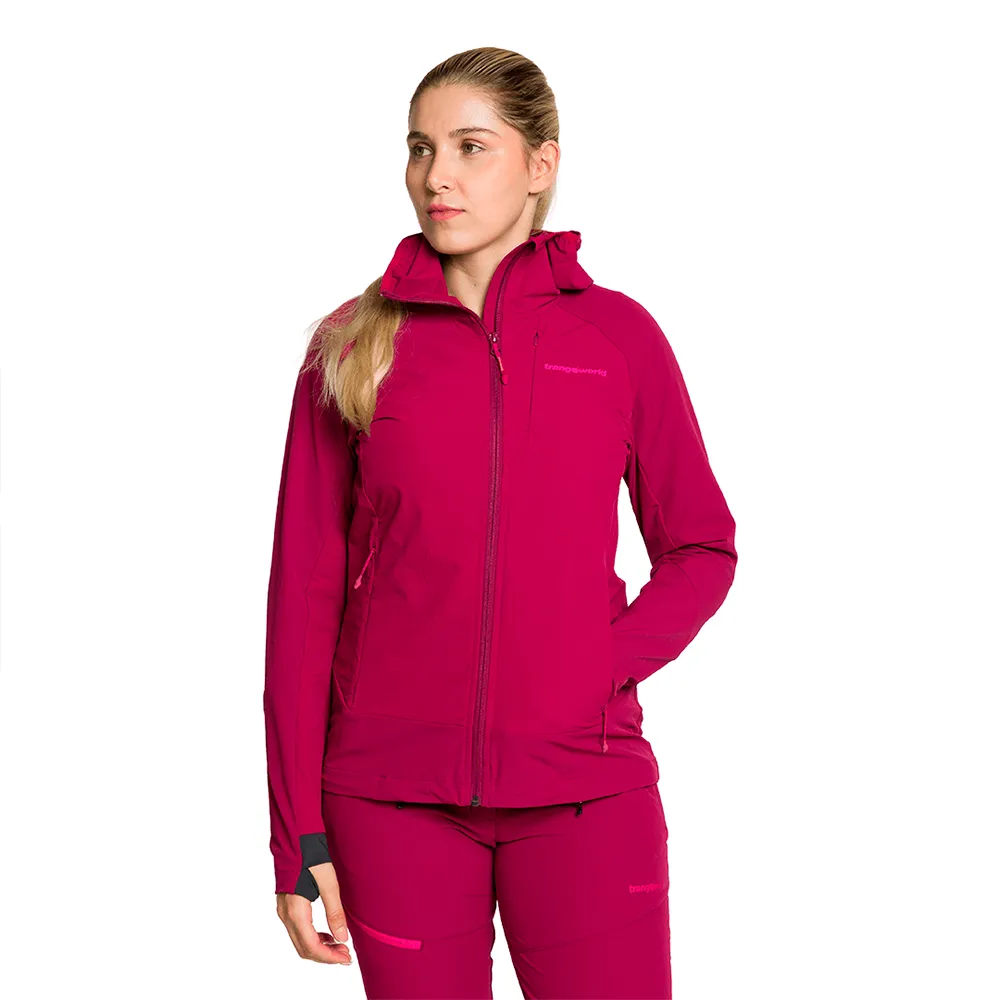 Trangoworld Caillich Df Softshelljack Rood