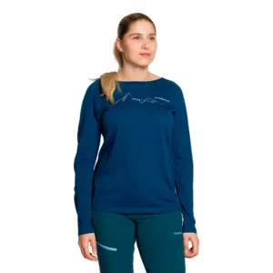 Trangoworld Meru T-shirt Met Lange Mouwen Blauw