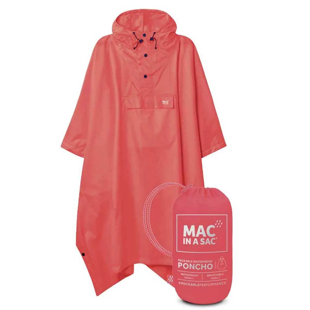 Mac In A Sac Poncho Neon Watermelon