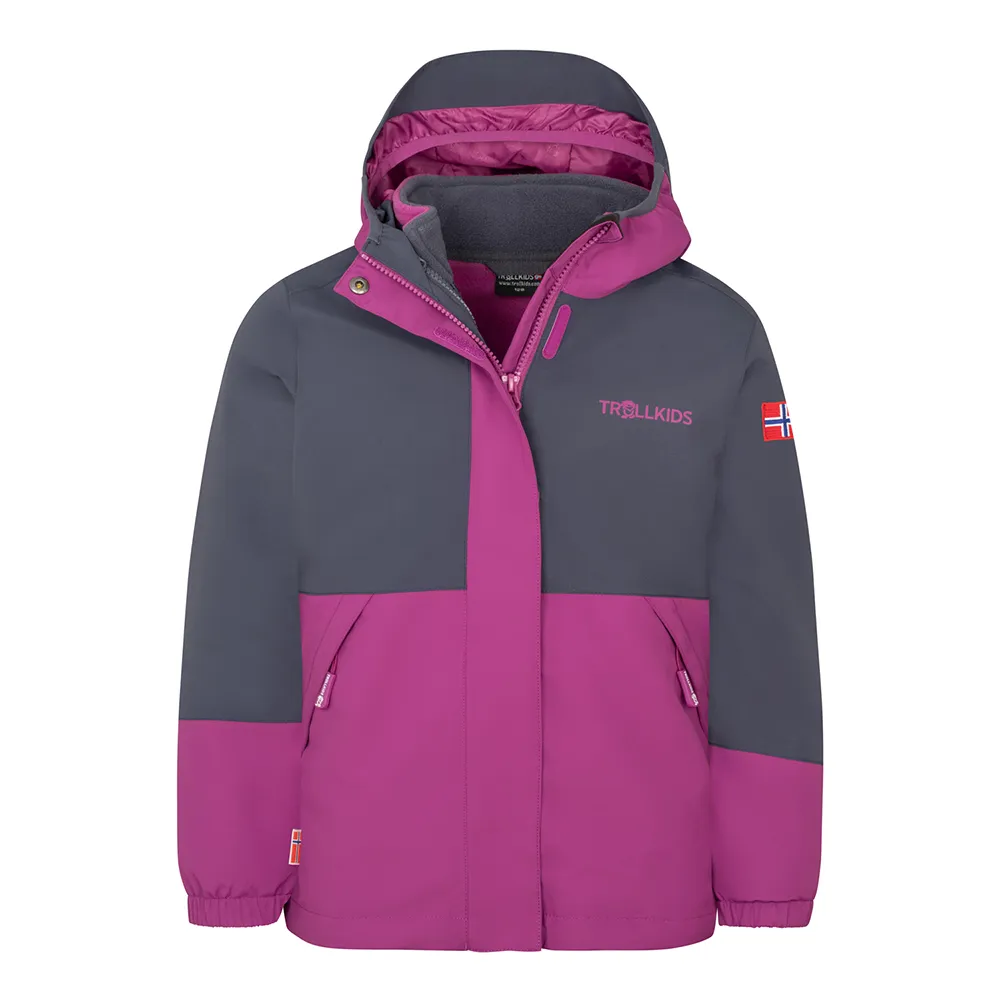 Trollkids Kjerag Jas Graphite / Fresh Berry