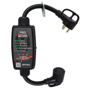 Hughes Draagbare Power Watchdog Gen Ii Wifi Slimme Overspanningsbeveiliging 30a Zwart
