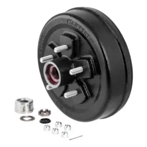 Lippert 10“ Remtrommelnaafset Met Gemonteerd Lager Zwart