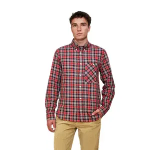 The Mountain Studio Button Down Light Flannel Overhemd Met Lange Mouwen Sky Captain