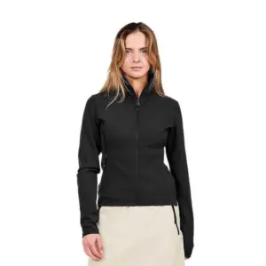 The Mountain Studio Comfort Fleece Met Volledige Rits Zwart