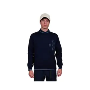 The Mountain Studio Light Knit Pocket Crew Sweatshirt Sky Captain
