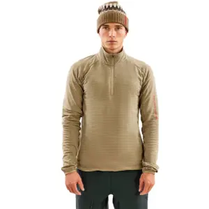 The Mountain Studio Light Tech Fleece Met Halve Rits Brindle