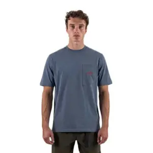 The Mountain Studio Pocket T-shirt Met Korte Mouwen Blauw
