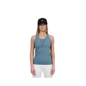 The Mountain Studio Two Tone Tech Mouwloos T-shirt Groen