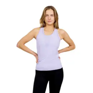 The Mountain Studio Two Tone Tech Mouwloos T-shirt Lavender Aura