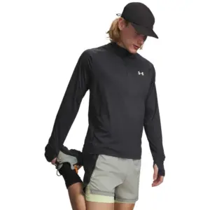 Under Armour Explore Trail Run Sweatshirt Met Halve Rits Grijs