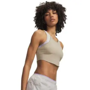 Under Armour Explore Trail Run Pocket Mouwloos T-shirt Bruin