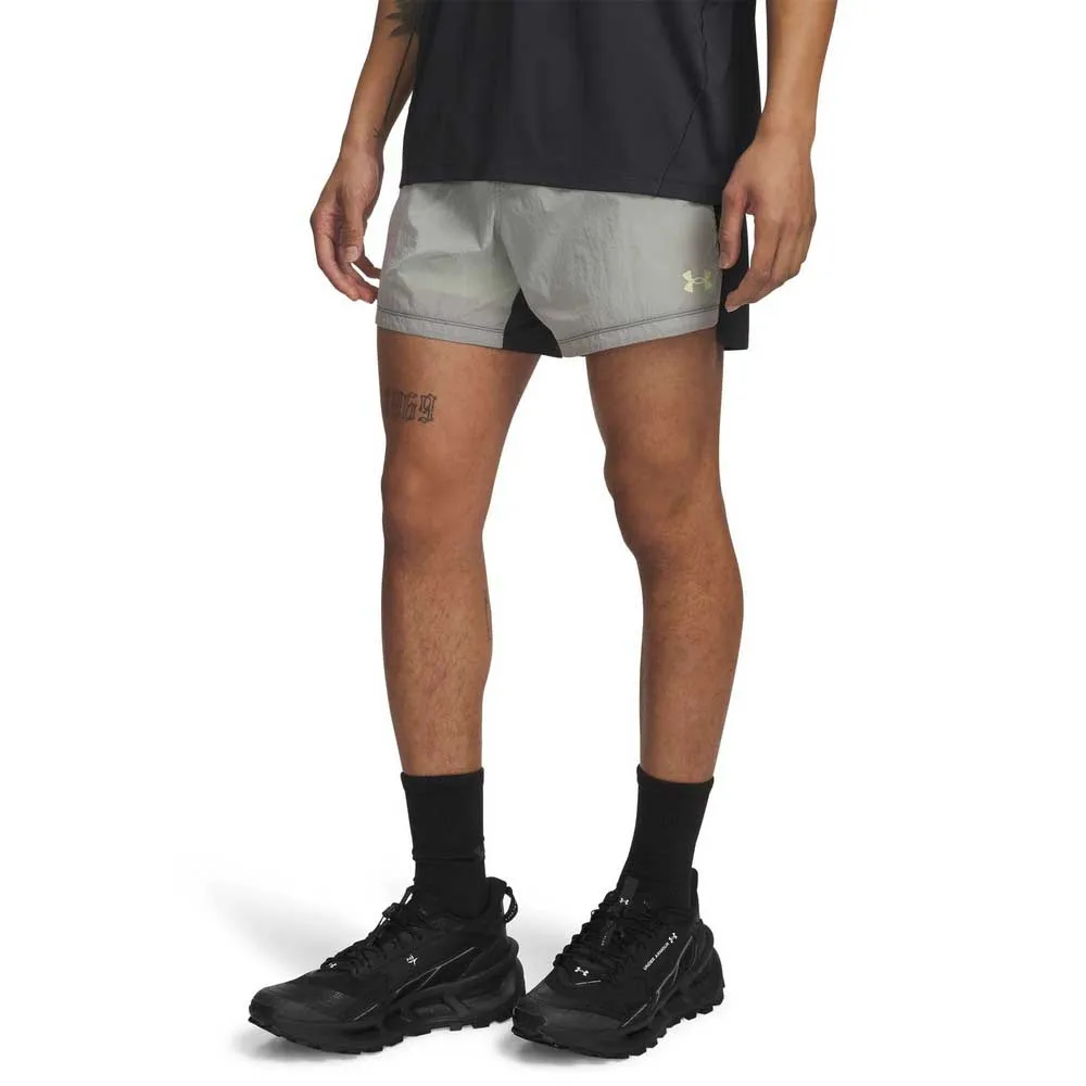 Under Armour Trail Run 5´´ Lined Korte Broek Grijs