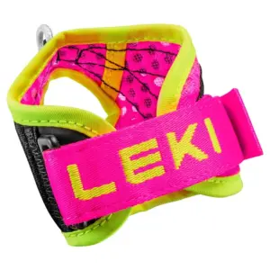 Leki Shark Frame Mesh Paalriem Neonpink / Neonyellow
