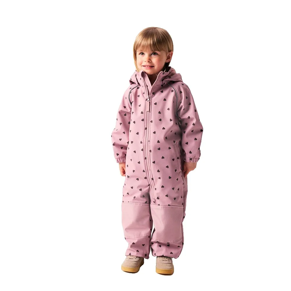 Name It Alfa08 Softshell 1fo Overall Woodrose / Hearts
