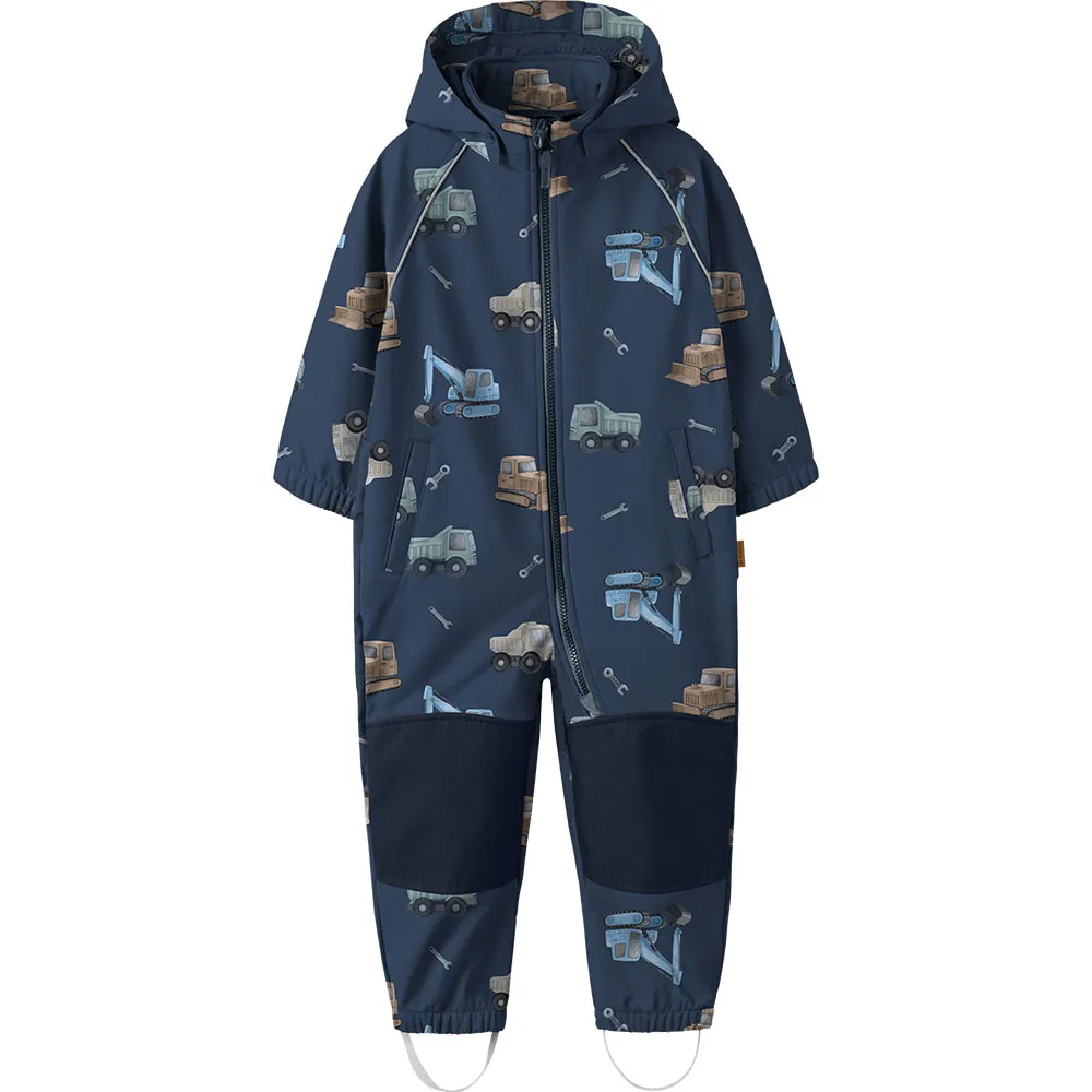 Name It Alfa08 Softshell 1fo Overall Oceana / Construction