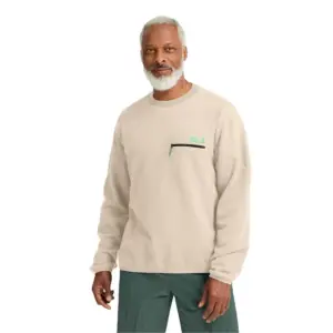 Jack Wolfskin Find The Wild Crewneck Sweatshirt Met Halve Rits Oyster