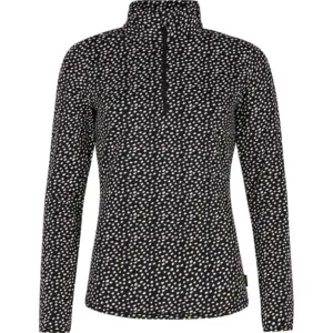 Protest Kacey Half Rits Lange Mouw T-shirt Zwart