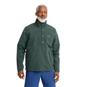 Jack Wolfskin Find The Wild Overhead Sweatshirt Met Halve Rits Sago Palm