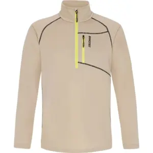 Protest Kody Half Rits Lange Mouw T-shirt Beige