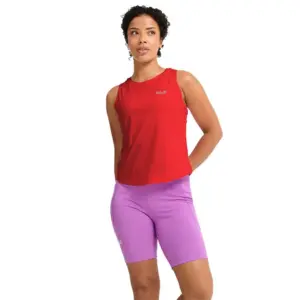 Jack Wolfskin Litestride Mouwloos T-shirt Rood