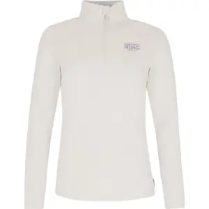 Protest Lunar Half Rits Lange Mouw T-shirt Creme