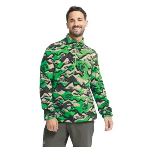 Jack Wolfskin Era 100 Print Sweatshirt Met Halve Rits Mountain Paw Lizard
