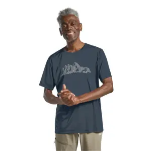 Jack Wolfskin Peak Graphic T-shirt Met Korte Mouwen New Mountain Midnight Sky
