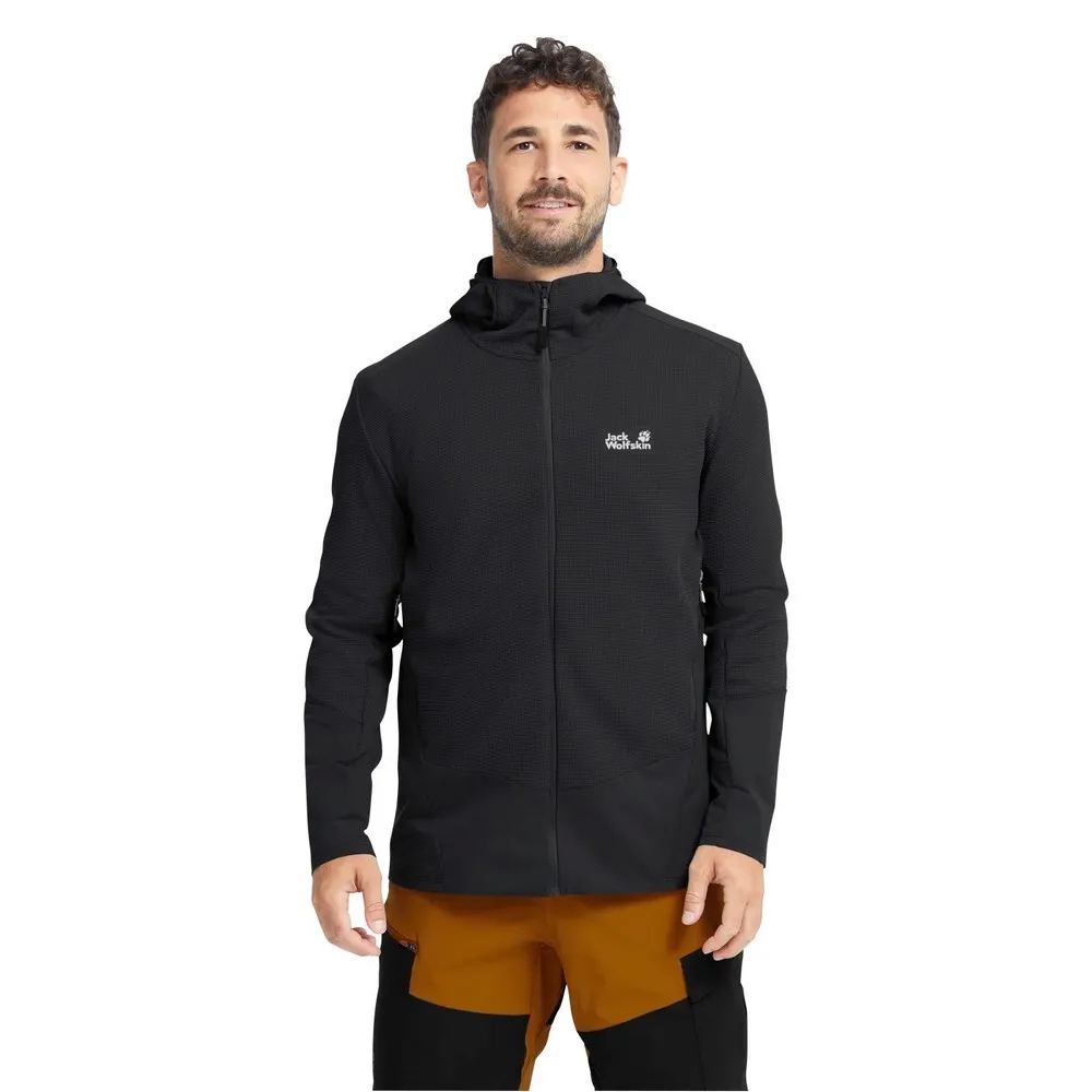 Jack Wolfskin Ridge Hike Jas Zwart