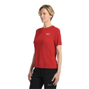 Jack Wolfskin Vonnan Graphic T-shirt Met Korte Mouwen Rood