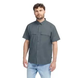 Jack Wolfskin Wild Nep Overhemd Met Korte Mouwen Grijs