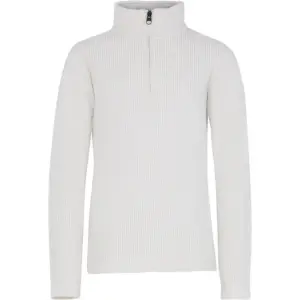 Protest Zora Half Rits Lange Mouw T-shirt Creme