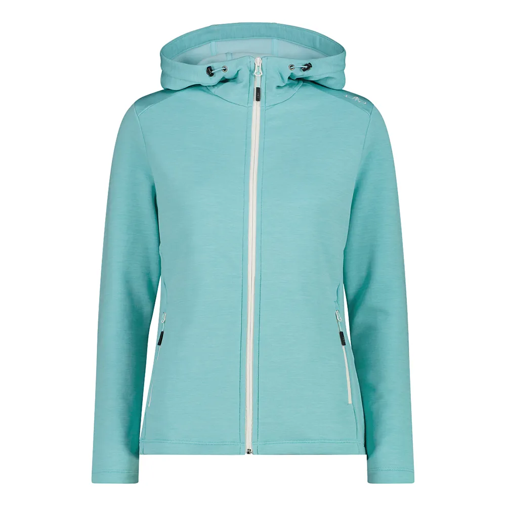 Cmp 30e9676 Fleece Met Kap Lagoon Mel.
