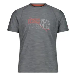 Cmp 39t6547 T-shirt Met Korte Mouwen Grijs