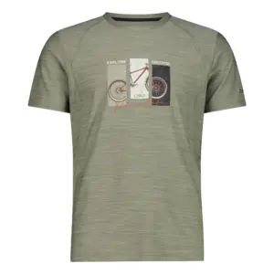 Cmp 39t6547 T-shirt Met Korte Mouwen Sage Mel.